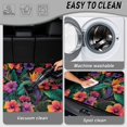 thumbnail image 5 of Qpednta Waterproof Tropical Hibiscus Trunk Liner 29"x39" Cargo Mat for SUV, Polyester Carpet Non-Slip Backing Machine Washable Dustproof Rear Trunk Protector Universal Fits Car Truck, 5 of 7