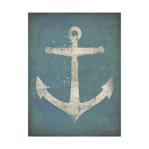 Trademark Fine Art 'Anchor v2' Canvas Art by Ryan Fowler