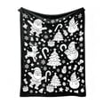 thumbnail image 7 of Christmas DIY Coloring Throw Blanket, Flannel Xmas Pattern Blanket for Kids Adults Home Decor, 7 of 7