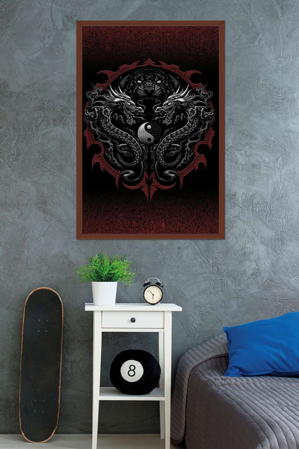 Rising Bengal Wall Poster, 22.375" x 34" Framed