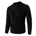 thumbnail image 1 of Grrvtrz Chandail d'Hiver pour Hommes, Col Rond, Élégant, Ajusté, Manches Longues, 1 of 3
