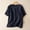 Navy, variant on Asgosdo Womens Summer Cotton Linen Tops Short Sleeve Crew Neck Loose Fit Shirts Comfy Soft Lounge Blouses