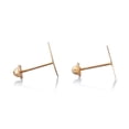 thumbnail image 4 of Aretes de oro 14k GIALLO Broquel GIALLO COLLECTION Lunas doradas de oro amarillo, 4 of 5