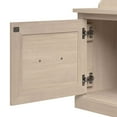 thumbnail image 5 of Woodland 24W Hall Tree & Shoe Bench w/ Shelves in White Maple - Engineered Wood, 5 of 9