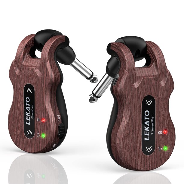 Sistema inalámbrico de guitarra LEKATO Transmisor y receptor de 5.8 GHz