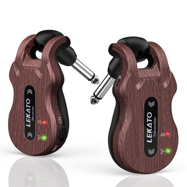 Sistema inalámbrico de guitarra LEKATO Transmisor y receptor de 5.8 GHz