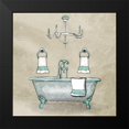 thumbnail image 2 of Grey, Jace 15x15 Black Modern Framed Museum Art Print Titled - Teal Calm Bath, 2 of 5