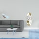 thumbnail image 2 of Estatua del pavo real,Estatua de pavo real,adorno de escritorio creativo y divertido,Espejo de pared,Espejo decorativo nórdico para colgar en la pared,Espejos de pared de metal decorativos, 2 of 8