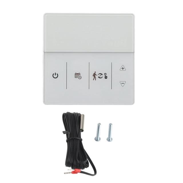 EIGTHTAIL Smart WiFi Thermostat with Digital Touch Screen and Voice Control Compatibility for Home Use 90 to 240V White