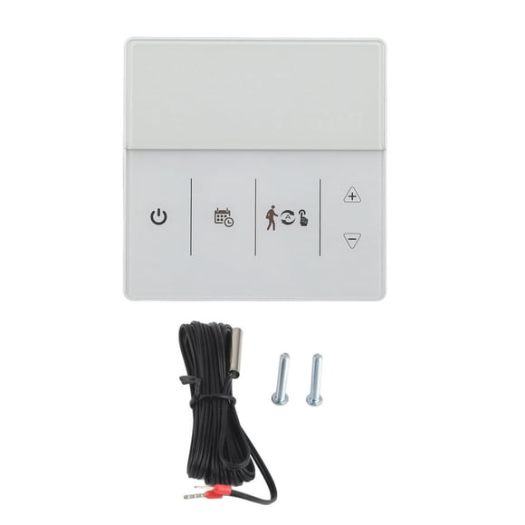 EIGTHTAIL Smart WiFi Thermostat with Digital Touch Screen and Voice Control Compatibility for Home Use 90 to 240V White