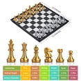 thumbnail image 2 of Set de juego de mesa QuadPro 3 en 1 Magnetic Chess Checkers Backgammon, 2 of 7