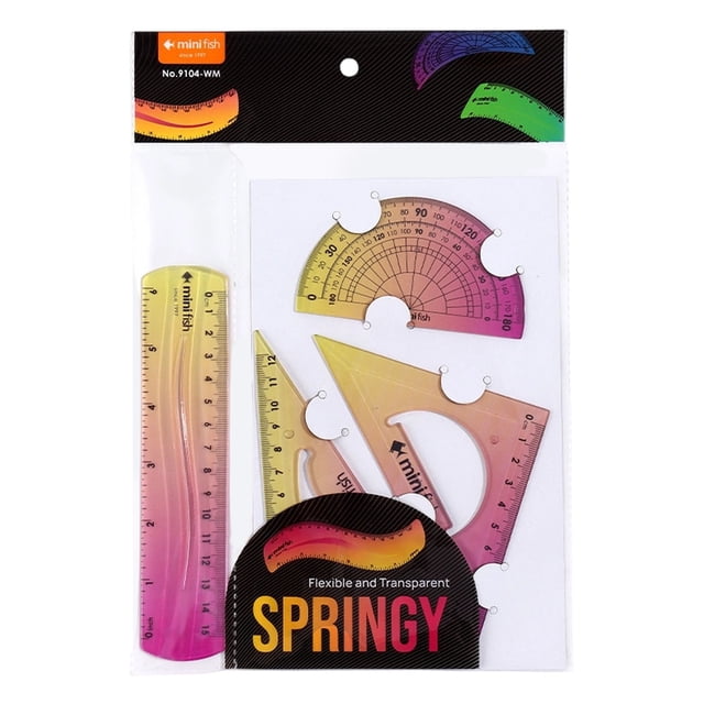 Colorful Flexible Measuring Scale Set, LQIDESHIP Bendable Length Measurer, Length Measurer for Office Measuring Tool Supplies