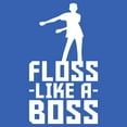 thumbnail image 6 of Floss Like A Boss - Flossin Dance Funny Emote Youth T Shirt - Medium - Royal, 6 of 6