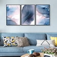 thumbnail image 3 of wall26 3 Piece Floating Framed Canvas Wall Art for Living Room, Bedroom Abstract Canvas Prints for Home Decoration Ready to Hang, 3 of 4