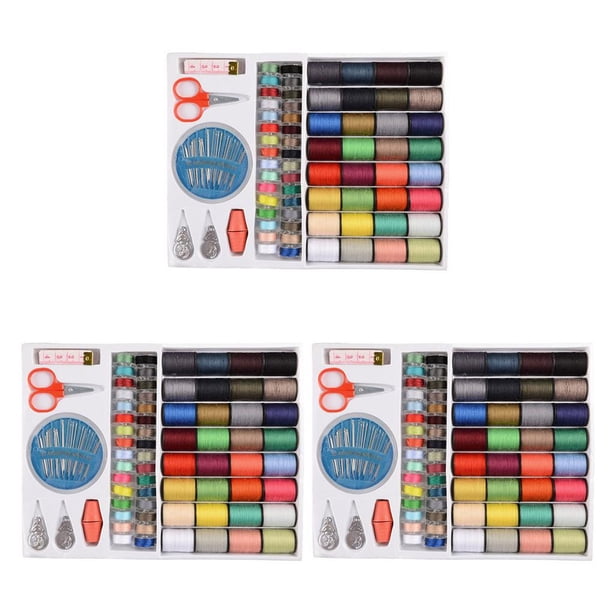 Juego de hilos de coser Toystoory 64 colores bricolaje Kit de herramientas de costura Color Multicolor