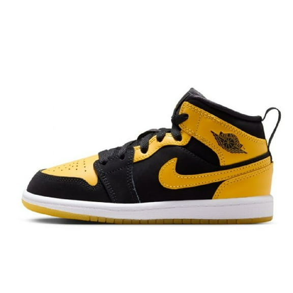 Little Kid's Jordan 1 Mid SE Black/Varsity Maize-White (HJ5942 071) - 11.5