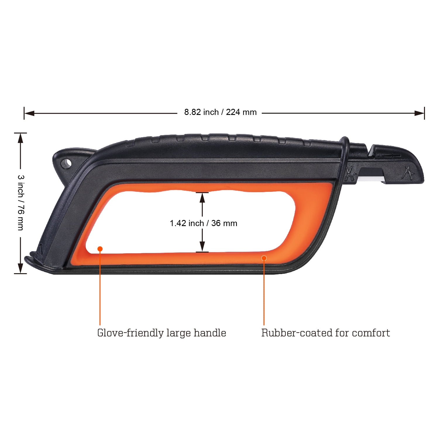 Sharpal 103N All-in-1 Pruning Gardening Tool Sharpener for Knife, Lawn Mower Blade, Axe, Pruner, Scissors