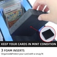 thumbnail image 4 of UHZBTEC Graded Card Storage Box; Durable Sports, PSA Card Storage Case- Trading Card Storage Box - PSA Slab Case For Top Loaders (BLUE, 14.17x11.2x7, 4 of 6