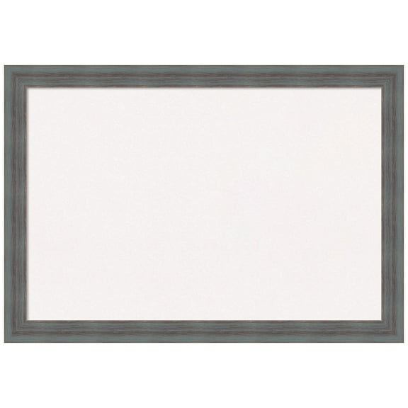 Amanti Art White Cork Board Wood Framed Dixie Blue Grey Rustic Bulletin Board 26 in. x 18 in.