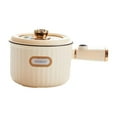 thumbnail image 3 of Mini Hot Pot, Electric Skillet, Nonstick Electric Cooker, Noodles Cooker, Electric Rice Cooker, Ramen Cooker for Fry Noodles, Pasta, Eggs Cooking White, 3 of 8