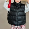 thumbnail image 5 of KAUOD Kids High Neck Lightweight down Vest Zip up Quilted Warm Sleeveless Puffer Jackets Boys Girls Winter Thick Outwear, 5 of 6