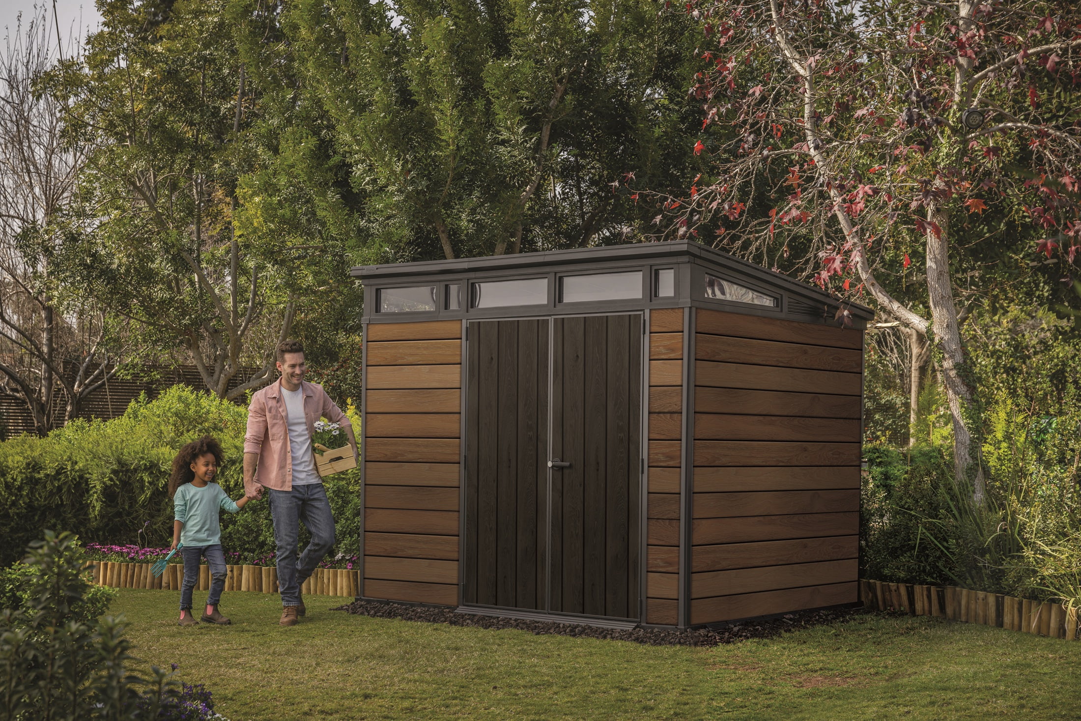 Keter Signature 9x7 ft. Durable Resin Outdoor Storage Shed With