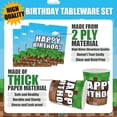thumbnail image 4 of Green and Brown Party Decorations Mini Pixel Paper Plates and Napkins Video Game Themed Birthday Party Decorations Tableware Set for Kids Birthday Decor Serves 24, 4 of 8