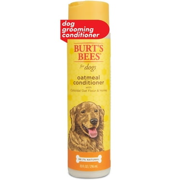 Burt's Bees for Pets MMF7 Oatmeal Dog Conditioner with Colloidal Oat Flour and Honey, 2pk, 95% Natural Origin Formulas, Gentle Dog Conditioner, Best Dog Conditioner for Itchy Dogs, 2pk , 10 oz