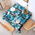 thumbnail image 3 of Camouflage Square Tablecloth 60x60in(152x152cm) – Waterproof Polyester Printed Table Cover, Wrinkle Resistant & Washable for Kitchen Dining Picnic Party Decor, 3 of 6