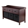 thumbnail image 1 of Adriana 4pc Storage bench & baskets, 1 of 6