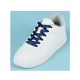thumbnail image 2 of INSPIRE CHIC Unisex Solid Color Flat 0.4'' Wide Ribbon Shoelaces 2 Pairs 110cm/43.3" Navy Blue, 2 of 6