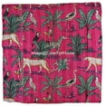 thumbnail image 2 of ColorFull House Courtepointe kantha en Coton à Imprimé Animal Tissé à la Main Indien, Couvre-Lit, Couverture Taille ( Simple 60 Pouces x 90 Pouces ), 2 of 5