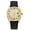 Multicolor, variant on Golden Half Iced Out Moissanite Watch, Mechanical Wristwatch with Multi-Color Rubber Strap,Date Dial