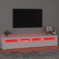 thumbnail image 4 of vidaXL TV Stand with LED Lights TV Console Media Unit Entertainment Center, 4 of 150