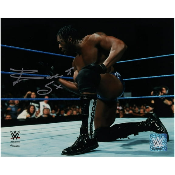 Booker T WWE Autographed 8" x 10" Spinaroonie Photograph - Fanatics Authentic Certified
