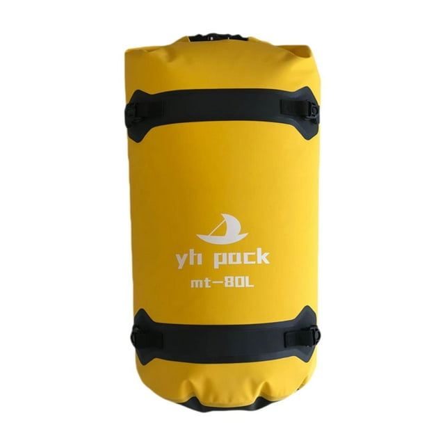DYNWAVECA Waterproof Dry Bag Kayak Float Bag Case Adjustable Shoulder Strap Compression Sack Storage Bag for Backpacking Camping Hiking 80L