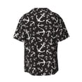 thumbnail image 2 of Disketp Men's Hawaiian Anchor Print Shirts Button Down Holiday Beach Shirts-4X-Large, 2 of 7