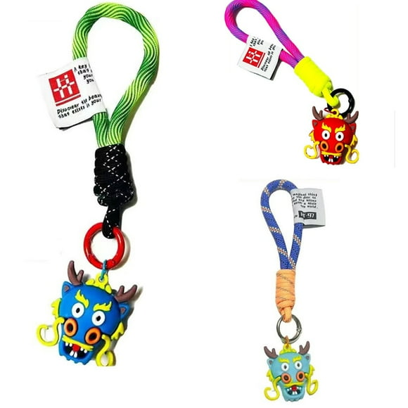 Uilita Paquete de 3 llaveros divertidos for mujeres, hombres, niños, niñas, estudiantes, llavero de broma, soporte for teléfono, cordón de muñeca for llaves. Regalos de amistad for ella
