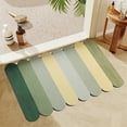 thumbnail image 1 of Bath Rug Super Absorbent Fast Dry | Rubber Backing Non Slip Washable Bathroom Floor Mat | Multi-Color Modern Shower Rug | Polyester Surface | Easy Clean | 16x24 Inch | For Bathtub Sink Laundry, 1 of 8