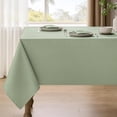 thumbnail image 1 of Rectangle Demask Farmhouse Tablecloth for 10ft Table, Dirty-repel Easy to Clean Banquet Burlap Tablecloths for Dining Table and Kitchen Table (Oblong, 60 x 144 Inch (12-14 Seats),Sage Green), 1 of 9