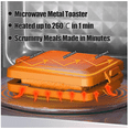 thumbnail image 5 of Microwave Sandwich Maker,Microwave Toastie Sandwich Grilled Cheese Maker,Panini Press Sandwich Maker,Microwave Grill,Portable Non Electric Grill Tray,Nonstick Toastie Press,Dishwasher Safe,Blue, 5 of 8