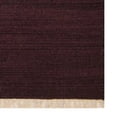 thumbnail image 4 of Rugsotic Carpets Eco-Friendly Woven Hand Woven Kilim Flat Weave Plum Solid Area Rug, 2'6''x8' Runner, Antimicrobial, 4 of 5