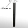thumbnail image 4 of Tall Narrow Pull-Out Storage Shelf with Wheels 7-Tier Slim Rolling Storage Spice Rack Next to Fridge Utility Cart Single-Sided for Small Spaces, Kitchen, Laundry Room, Bathroom Black, 4 of 9
