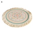 thumbnail image 2 of Beautiful Flower Pattern Placemat Good Woven Stylish Cotton Dinner Mat for Home, 2 of 13