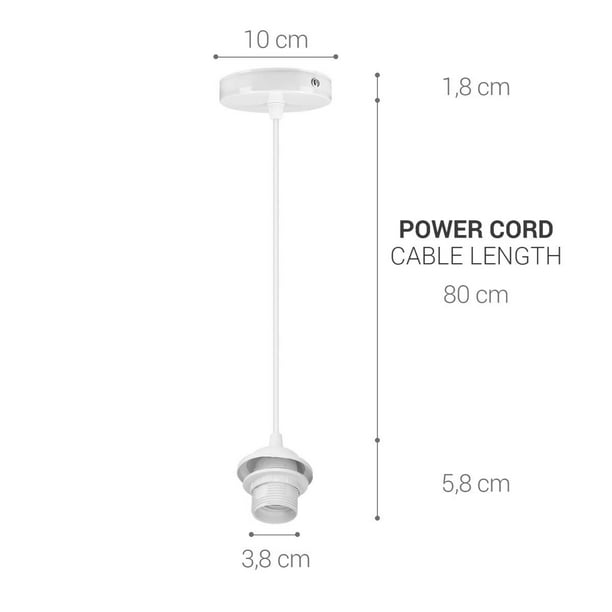 Monture Suspension Cable Suspension Luminaire E27 Porte Lampe