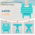 thumbnail image 4 of Mesa auxiliar plegable para exteriores LUE BONA Small Aruba Blue, 4 of 7