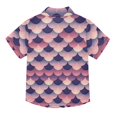 thumbnail image 2 of Dailycode Small Short Sleeve Button Down Shirts Beautiful Fish Scales Casual Shirt 3-10 Years, 2 of 9