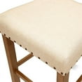 thumbnail image 6 of Furniture of America Sinuata Fabric Upholstery Dining Chair - Natural (Set of 2), 6 of 9