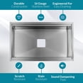 thumbnail image 5 of Strictly Sinks 32” Undermount Workstation Kitchen Sink - Stainless Steel 16 Gauge Single Bowl Sink, 5 of 9