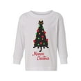 thumbnail image 1 of Awkward Styles Toddler Christmas Sweater Long Sleeve Toddler Christmas Shirt for Girls Boys Meowee Tree Sweater, 1 of 4